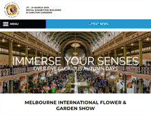 Tablet Screenshot of melbflowershow.com.au
